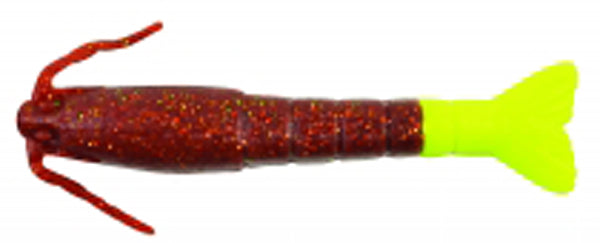 Berk Sw Gulp 3" Shrimp Rbeer Gld Ch