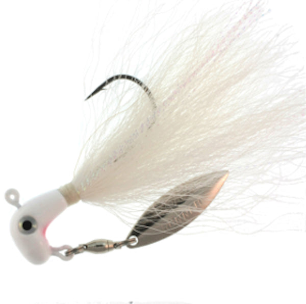 Bm Bucktail Pro Wht/Wht/Wht 3/8