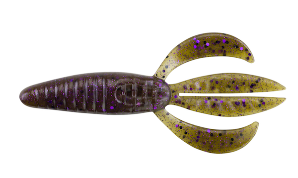 Pwrbait Pit Boss 4" Grn Pkn Pur Flk