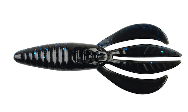 Pwrbait Pit Boss 4" Black-Blue 8Pk