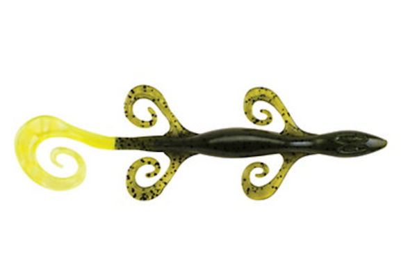 Pwrbait Lizard 6" Watermeln/Cht 9Pk